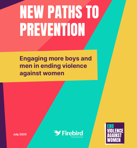 Burrell, New paths to prevention - Engaging more boys and men in ending violence against women 2025 - Cover