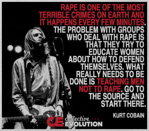 Kurt Cobain on the need to teach men not to rape