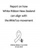 White Ribbon NZ, How White Ribbon New Zealand can align with the MeToo movement 2018 - Cover