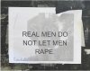 Real men do not let men rape