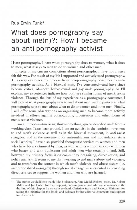 Funk, What does pornography say about me(n) - 1st page