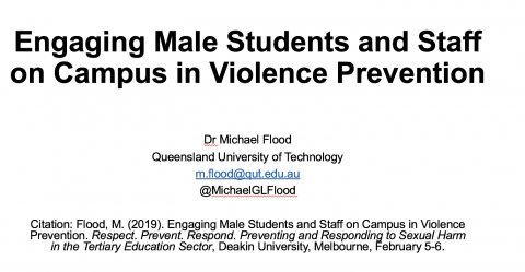 Flood, Engaging Male Students and Staff on Campus in Violence Prevention Title