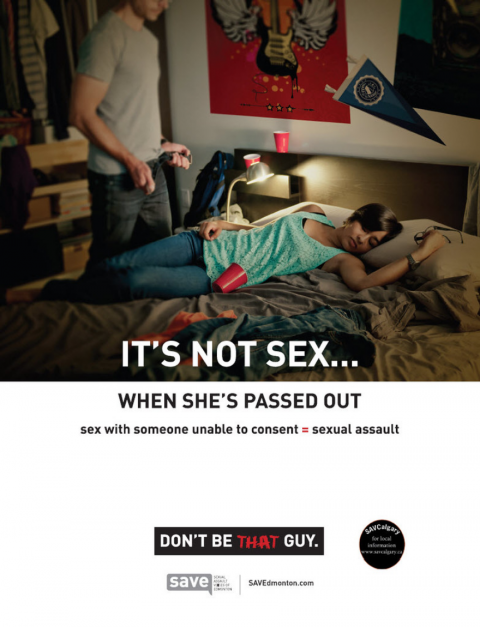 It's not sex - when she's passed out