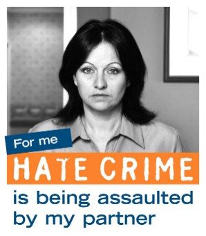 Hate crime is being assaulted by my partner