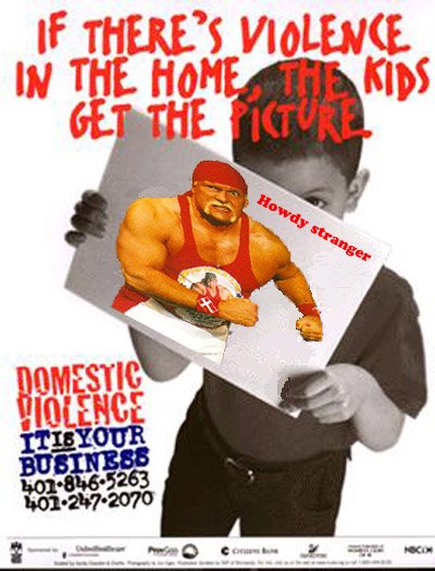 If there's violence in the home kids get the picture