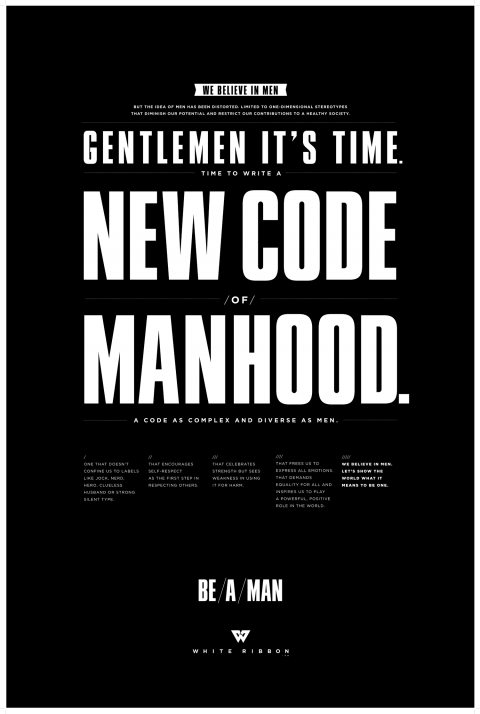 New code of manhood